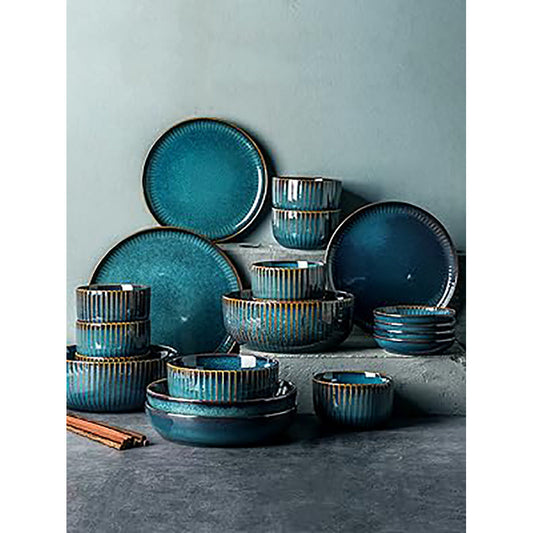 Azul Elegant Ceramic Large Dinnerware Set