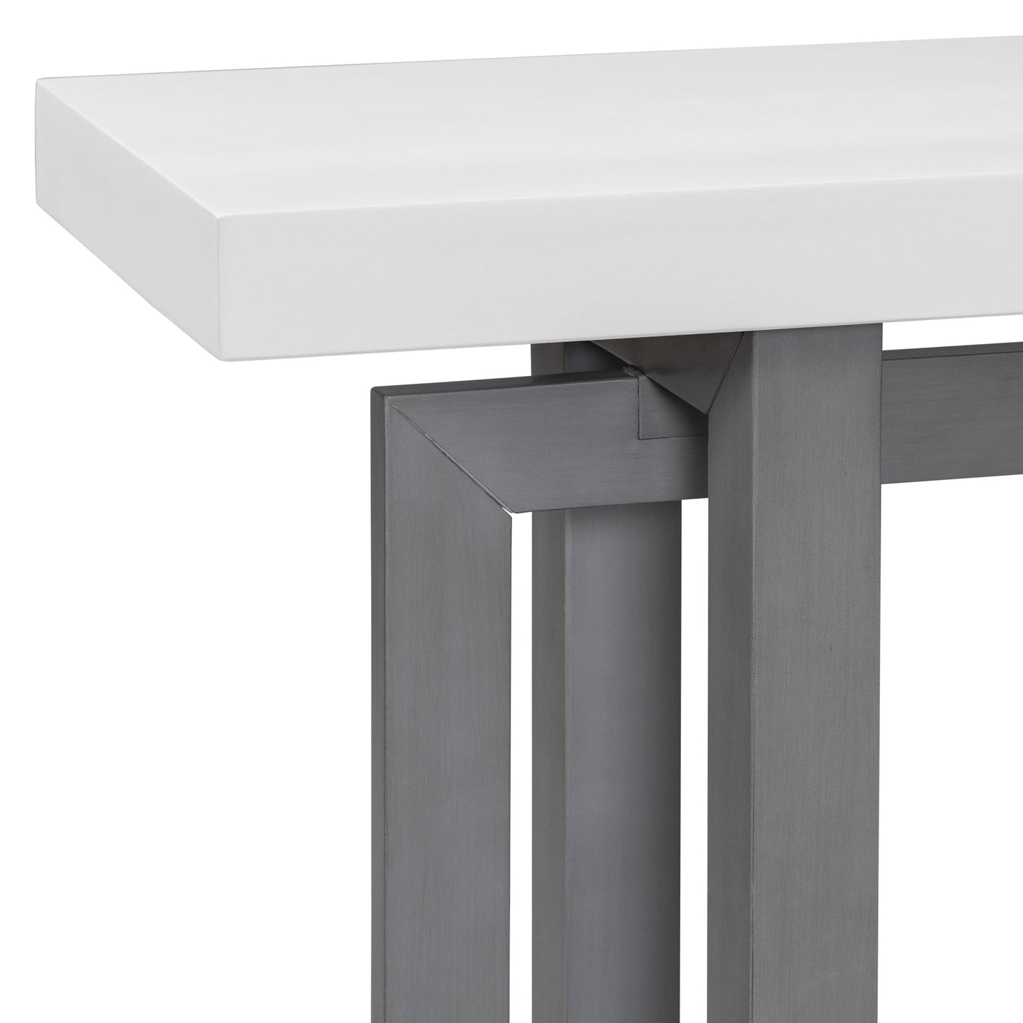 Empire Modern Contemporary Black and White Console Table