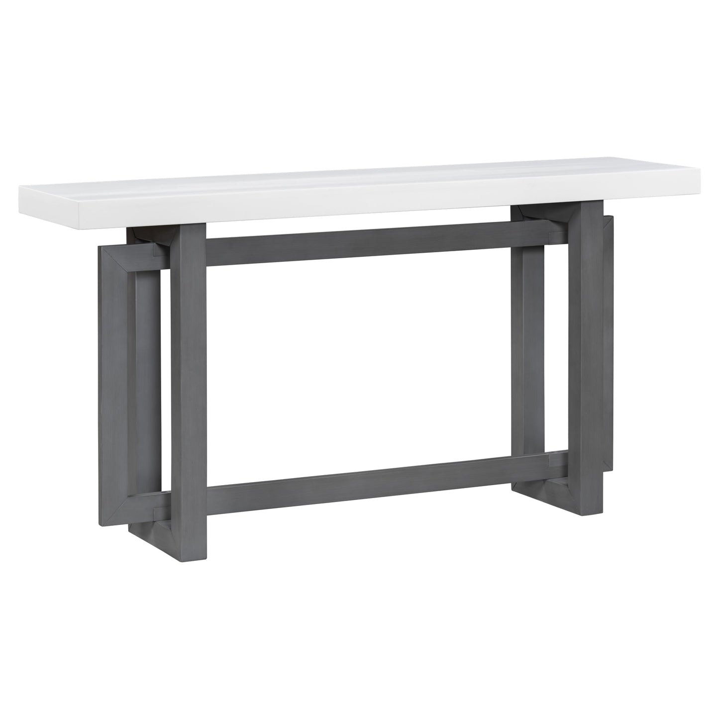 Empire Modern Contemporary Black and White Console Table