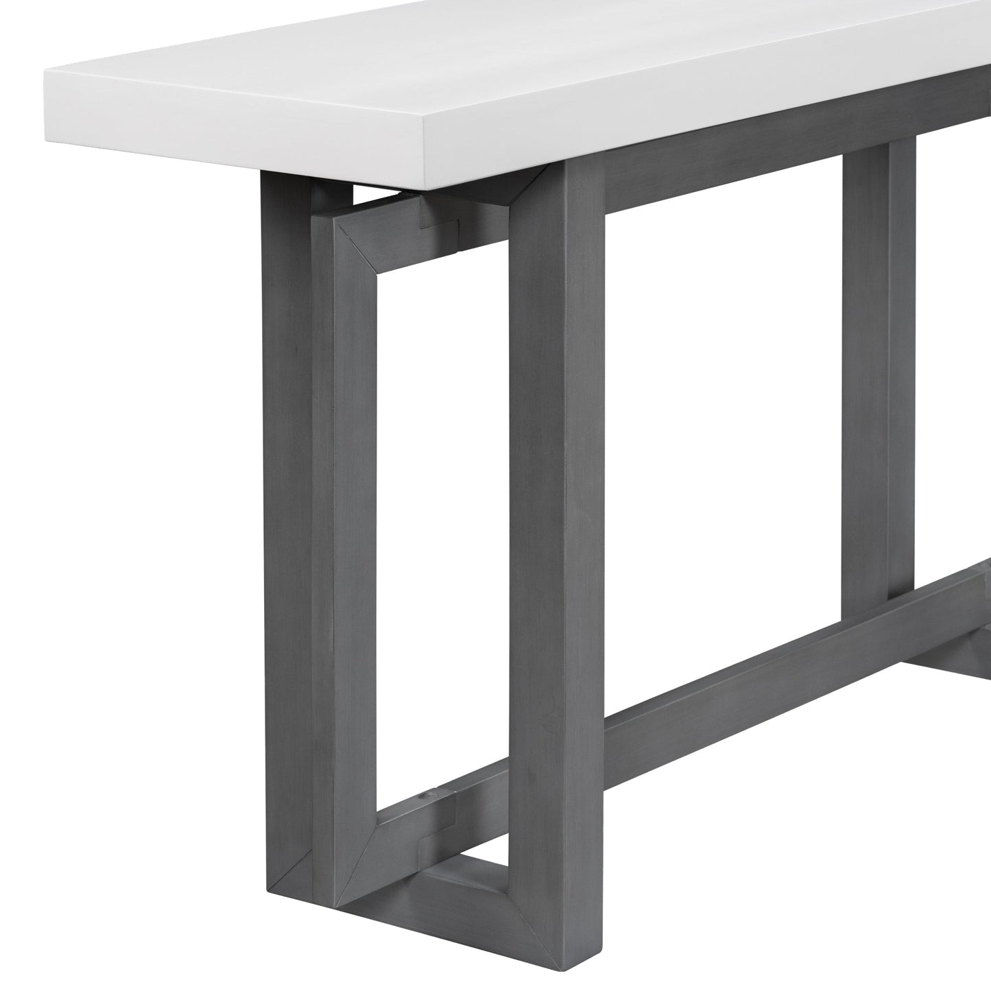 Empire Modern Contemporary Black and White Console Table