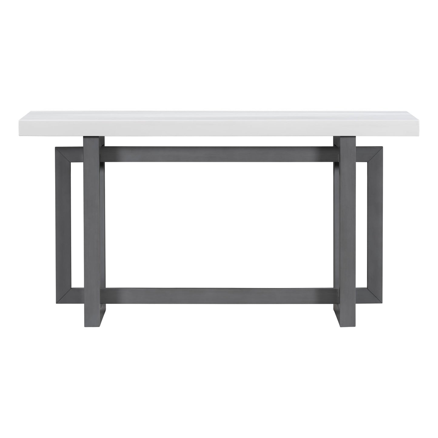 Empire Modern Contemporary Black and White Console Table